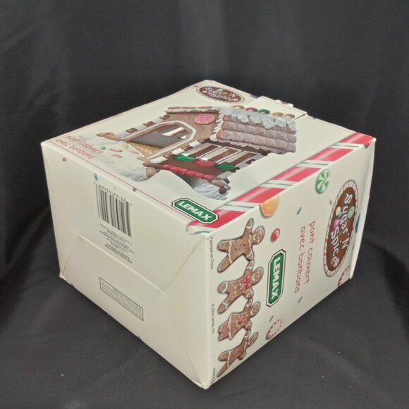 Vintage Christmas Figurine & Box Sugar N Spice Candy Covered Bridge Lemax 2000s - Picture 12 of 12